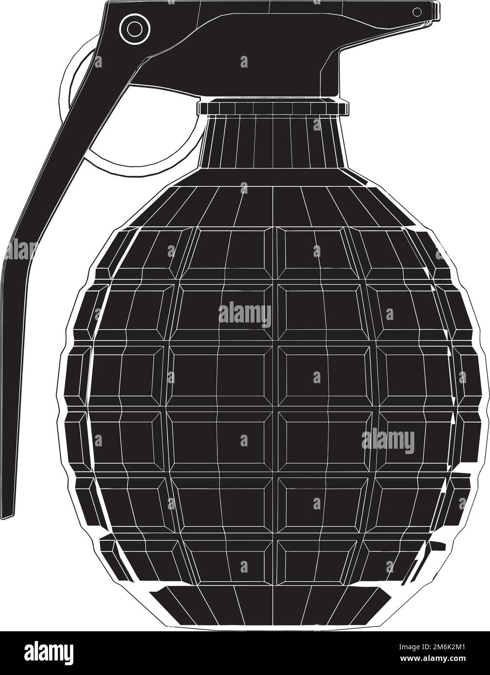 Vecteur de bombe manuelle Illustration de Vecteur