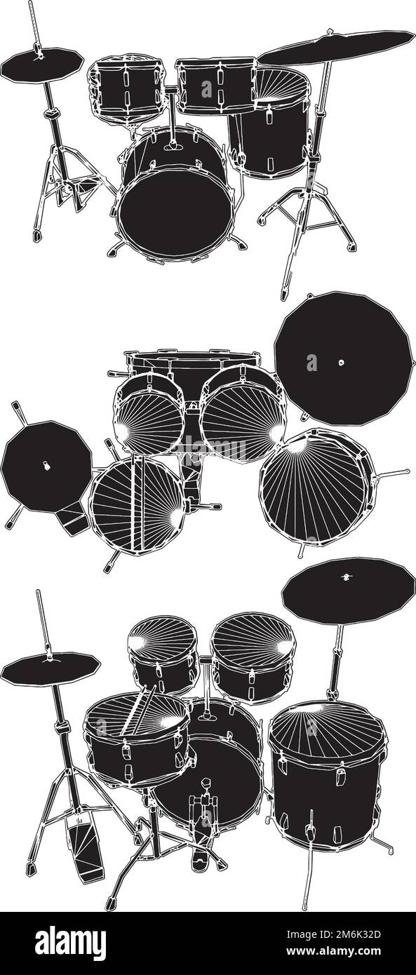 Tambours Vector Illustration de Vecteur