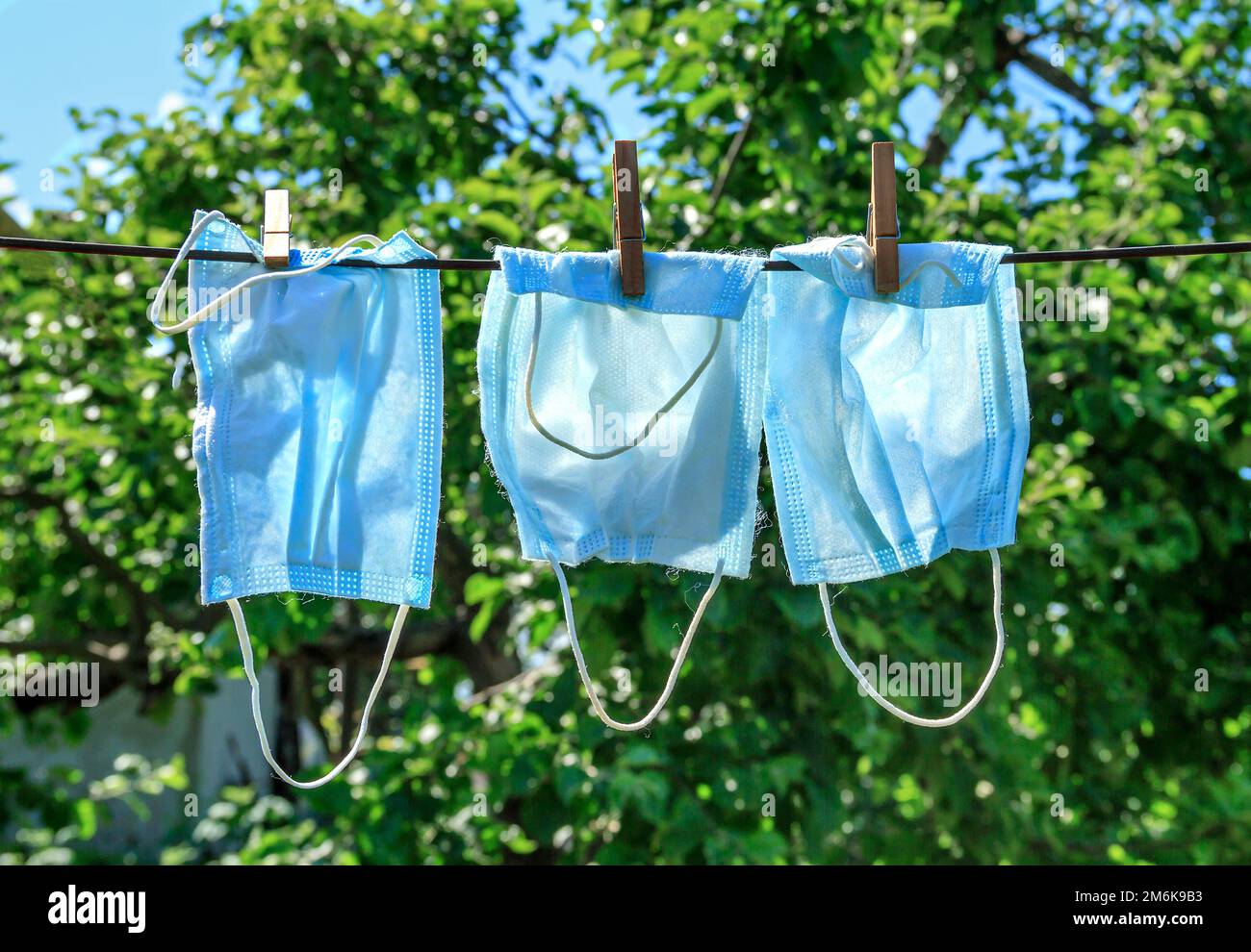 Masques de séchage Banque D'Images