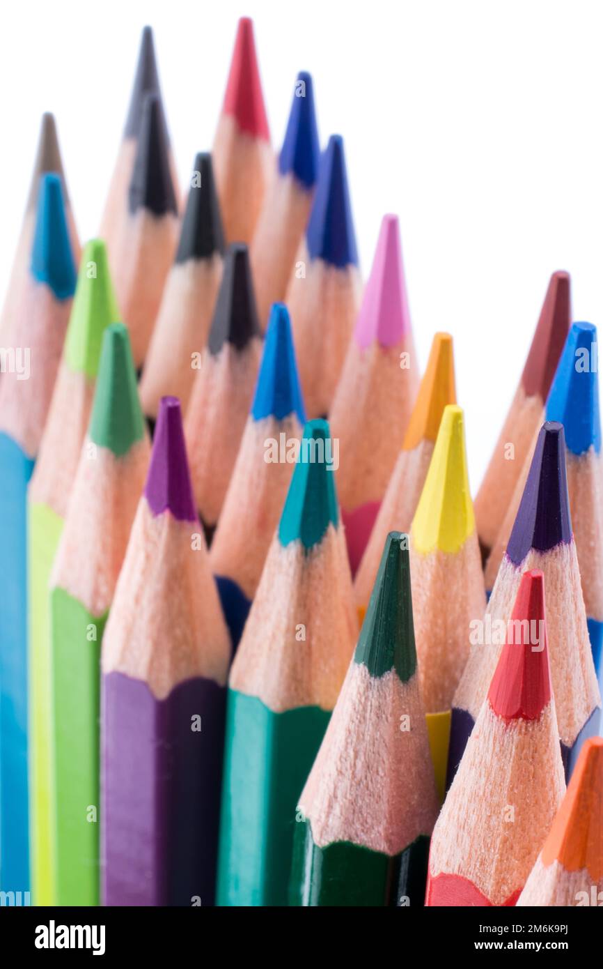 Crayons de couleur Banque D'Images
