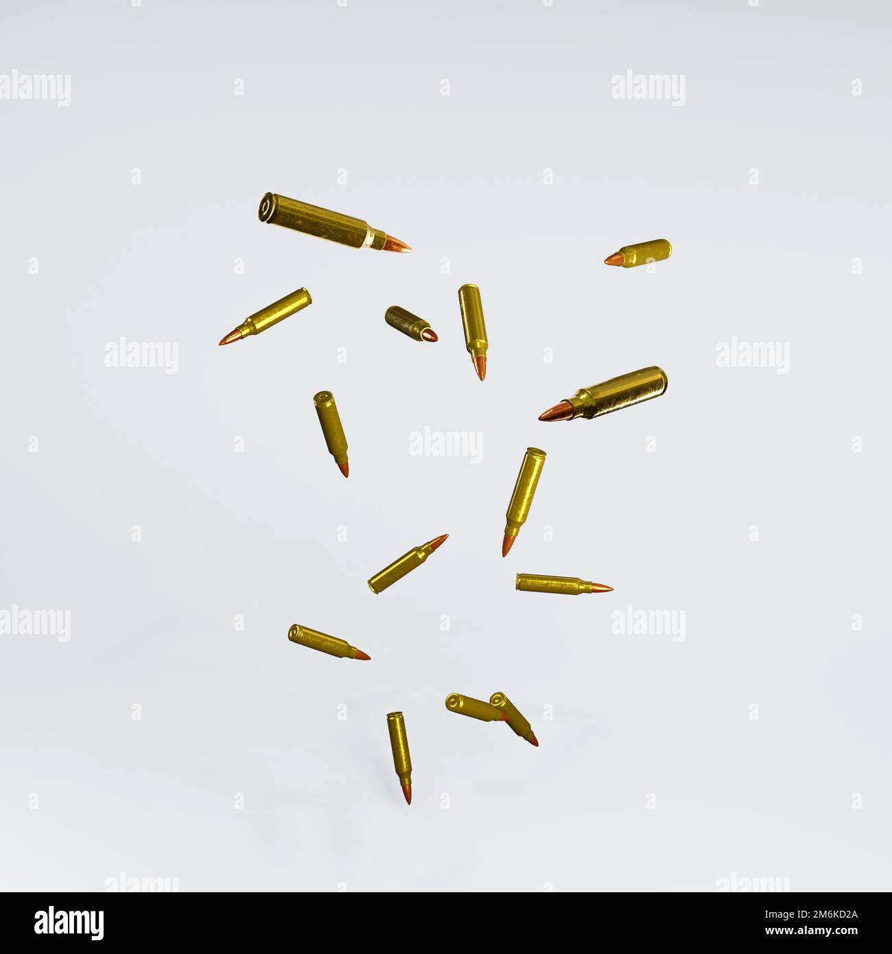 Fusil bullet 3D rendu Banque D'Images