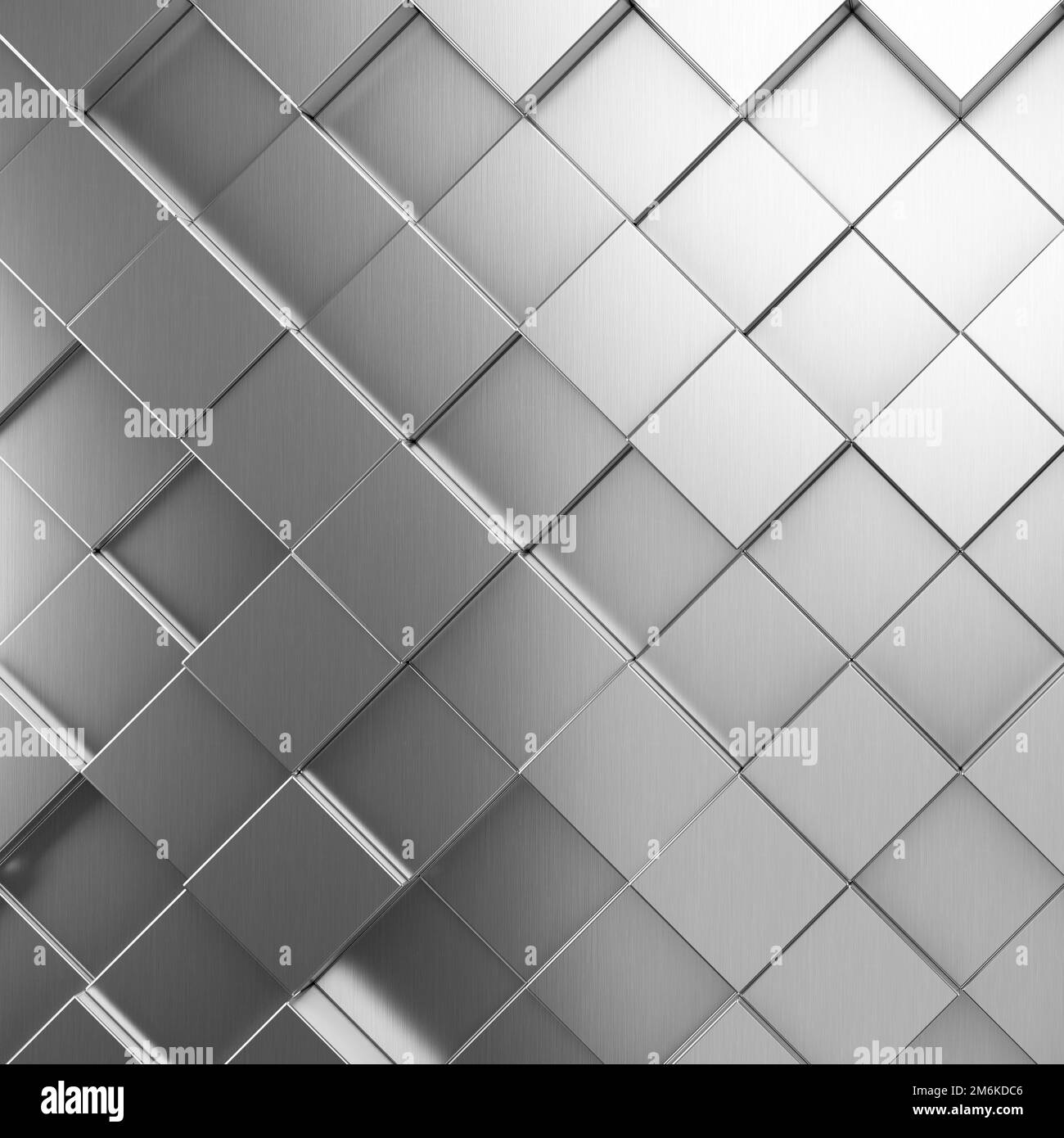 Arrière-plan hexagonal futuriste et technologique. 3d rendu Banque D'Images