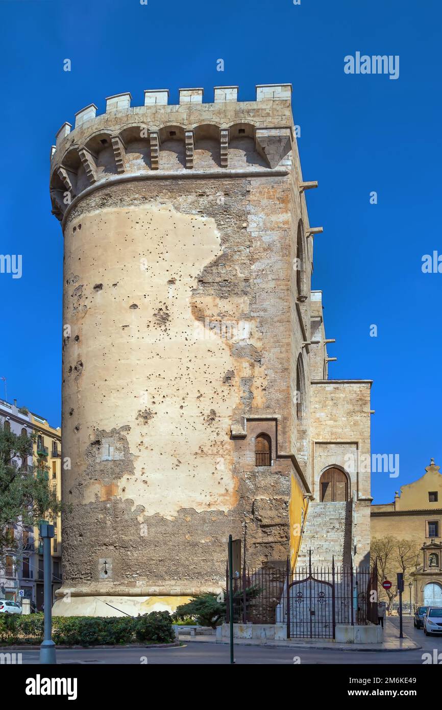 Tours quart, Valence, Espagne Banque D'Images