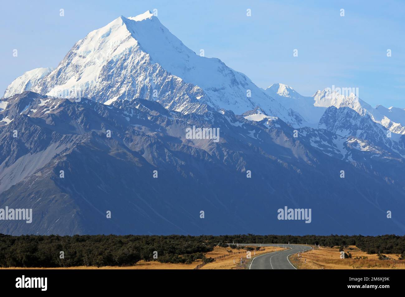 Mt Cook Range - Parc national de Mt Cook, Nouvelle-Zélande Banque D'Images