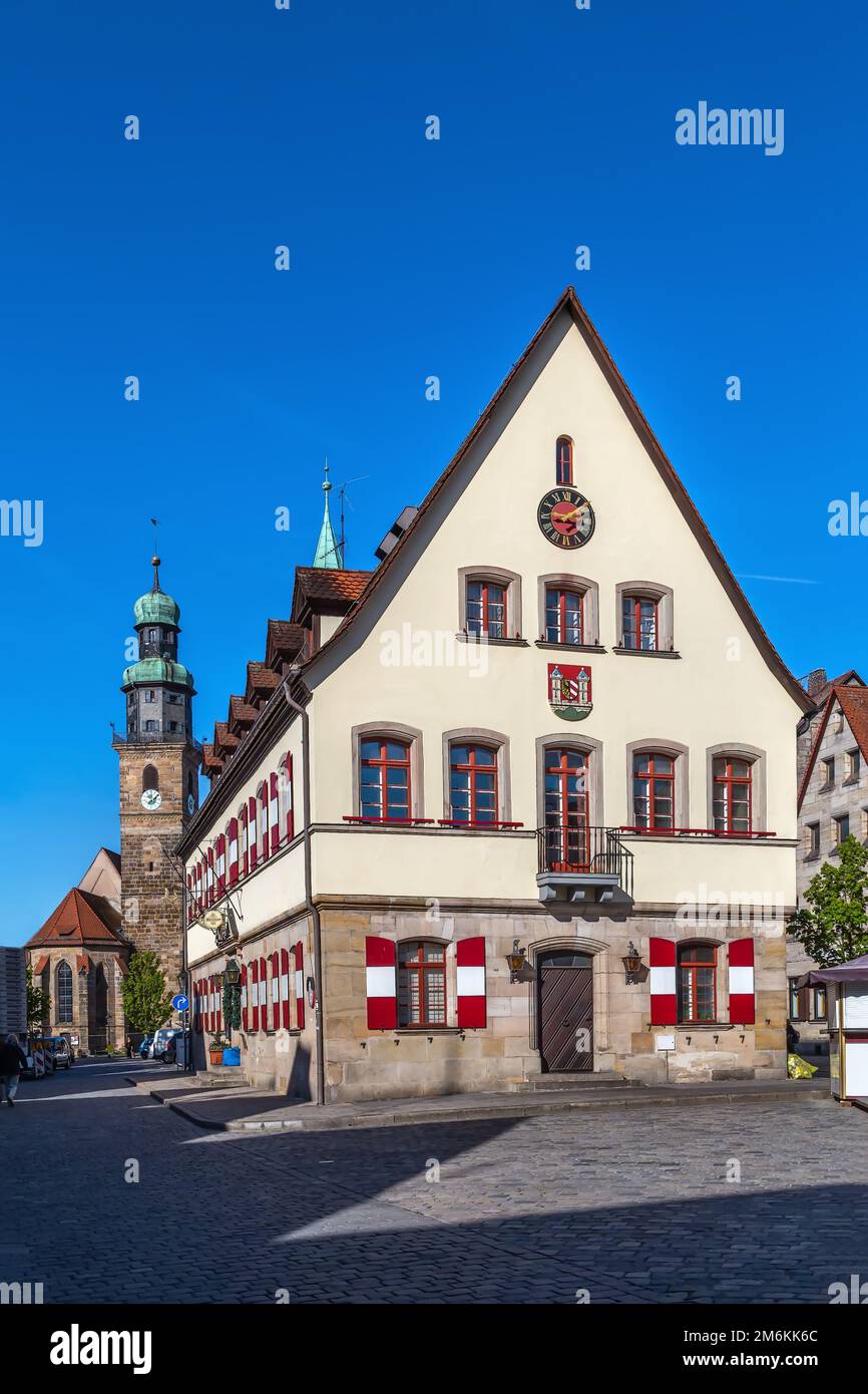Ancienne mairie, Lauf an der Pegnitz, Allemagne Banque D'Images