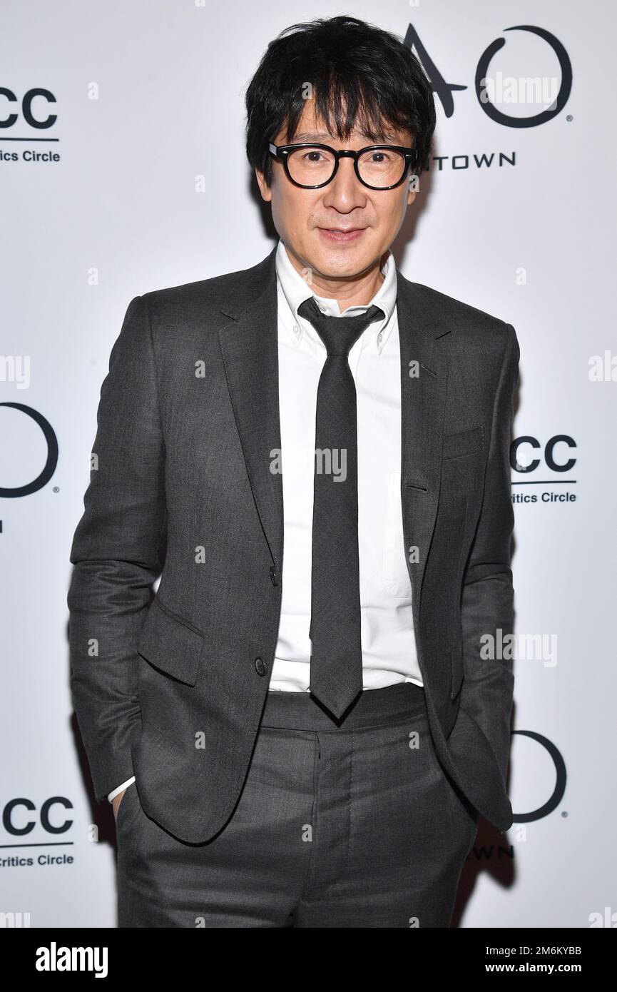 Le meilleur acteur de soutien, Ke Huy Quan, assiste aux New York film  Crittics Circle Awards au centre-ville de Tao, New York, NY, 4 janvier  2023. (Photo par Anthony Behar/Sipa USA Photo
