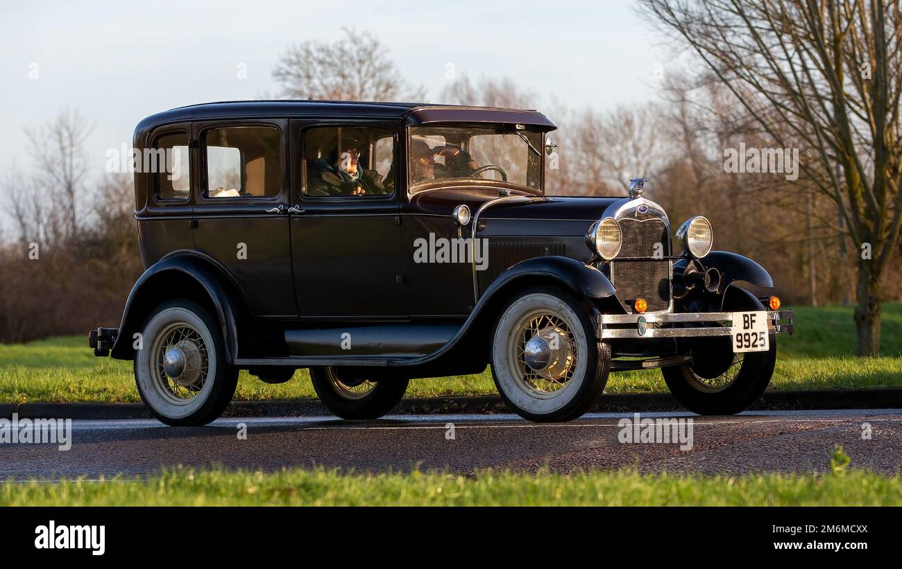 1929 noir vintage Ford modèle A Banque D'Images