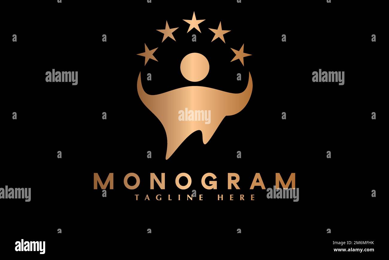 Énergie positive de succès avec des étoiles à la recherche de rêves Illustration de Vecteur