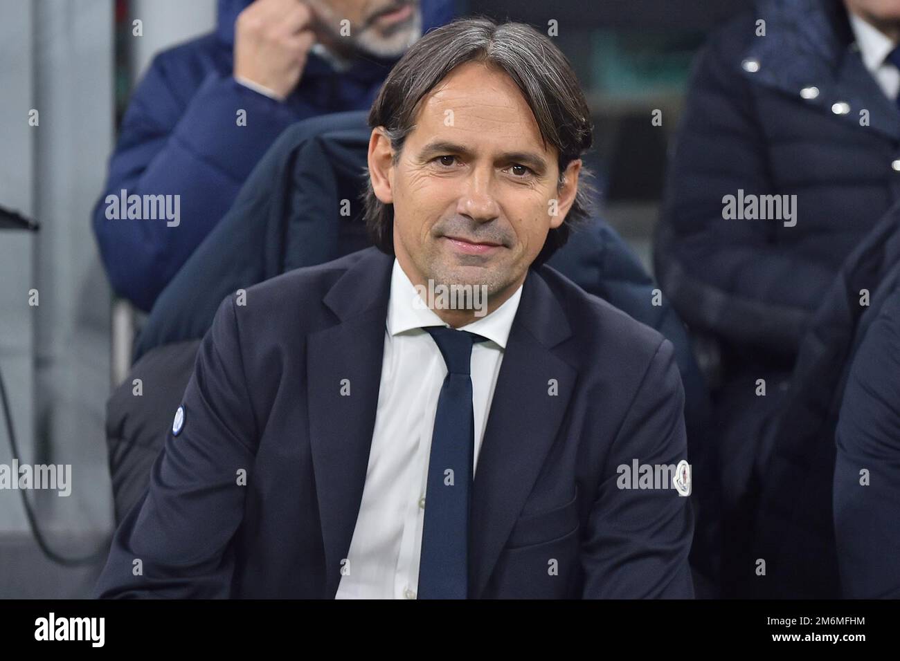 Stade San Siro, Milan, Italie, 04 janvier 2023, Simone Inzaghi entraîneur d'Inter pendant Inter - FC Internazionale vs SSC Napoli - italien football série A match Banque D'Images