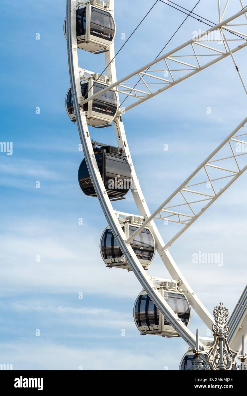 BRIGHTON, EAST SUSSEX, Royaume-Uni - JANVIER 27 : Ferris Wheel à Brighton le 27 janvier 2012 Banque D'Images BRIGHTON, EAST SUSSEX, Royaume-Uni - JANVIER 27 : Ferris Wheel à Brighton le 27 janvier 2012 Banque D'Images