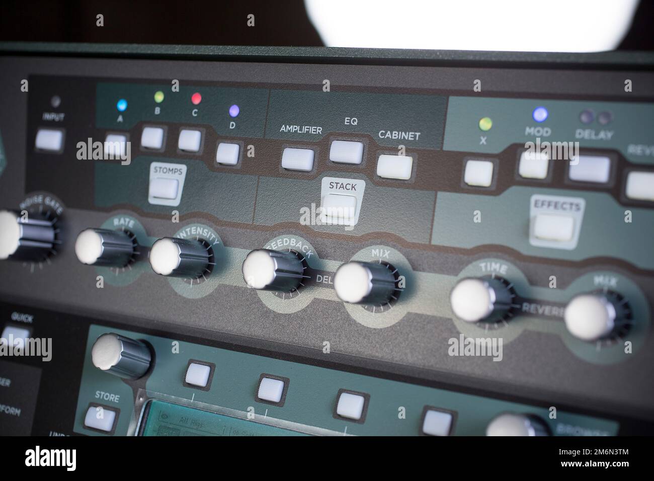 Un Kemper Profiler utilisé par Jakko Jakszyk dans sa configuration de guitare photographié aux Elstree Studios, Londres. Banque D'Images