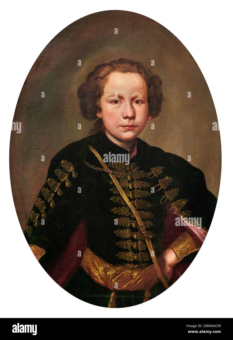 Ritratto di giovinetto - olio su tela - Giacomo Ceruti detto Pitocchetto - 1750 - Milano, Pinacoteca del Castello Sforzesco Banque D'Images