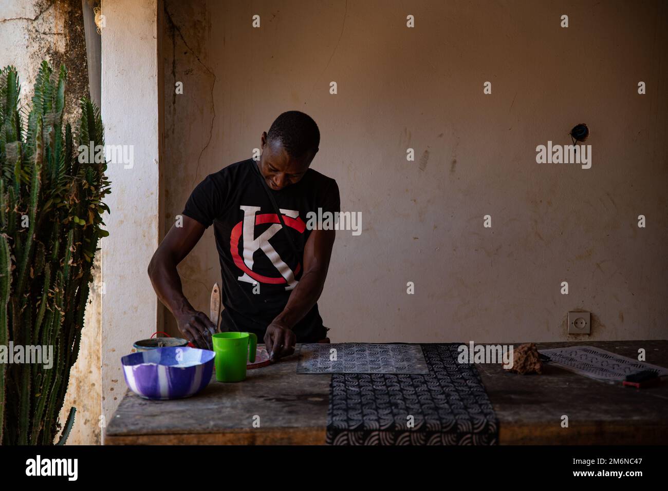 Nicolas Remene / le Pictorium - la réponse du Mali aux défis et aux réalités du changement climatique - 9/3/2021 - Mali / Segou / Segou - Souleymane Banque D'Images