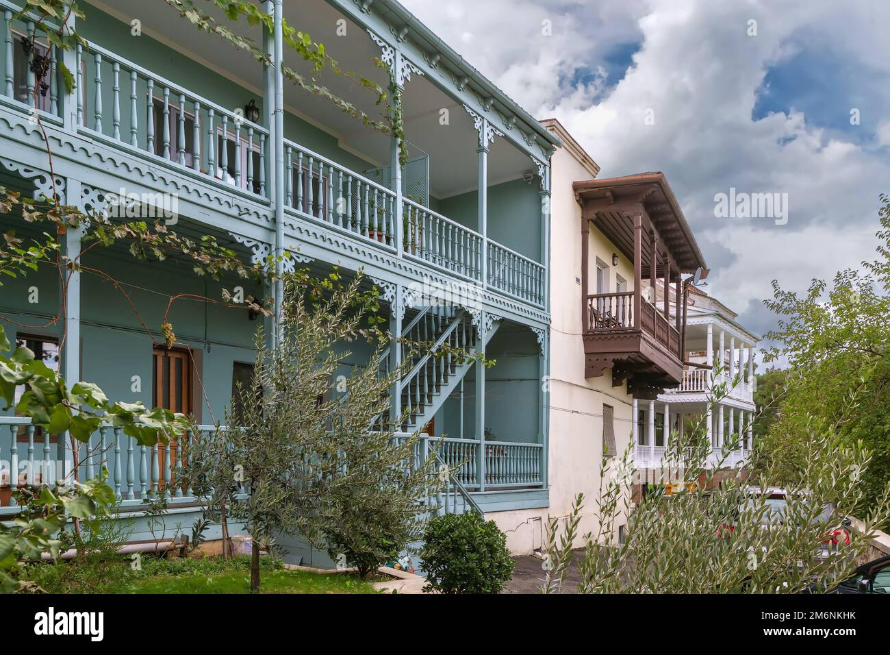Rue à Tbilissi, Géorgie Banque D'Images
