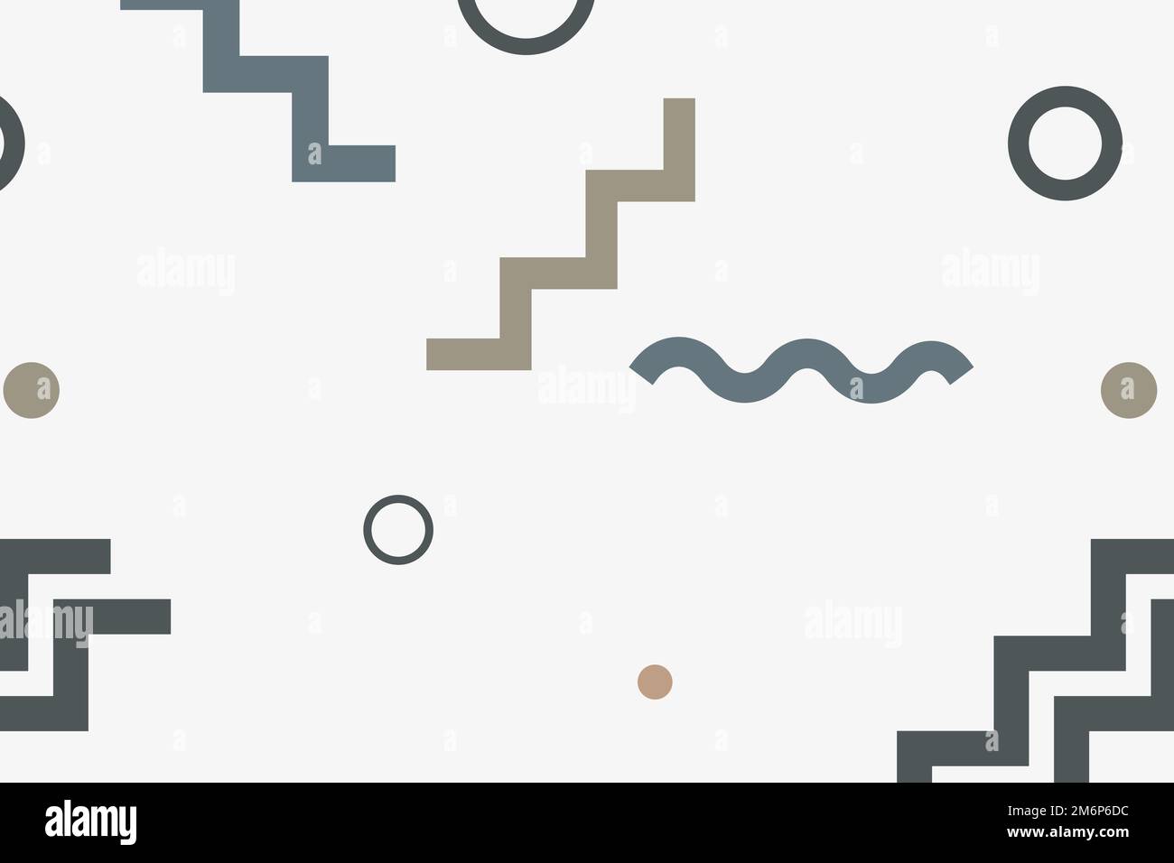 Vecteur d'arrière-plan à motif Memphis décoloré Illustration de Vecteur