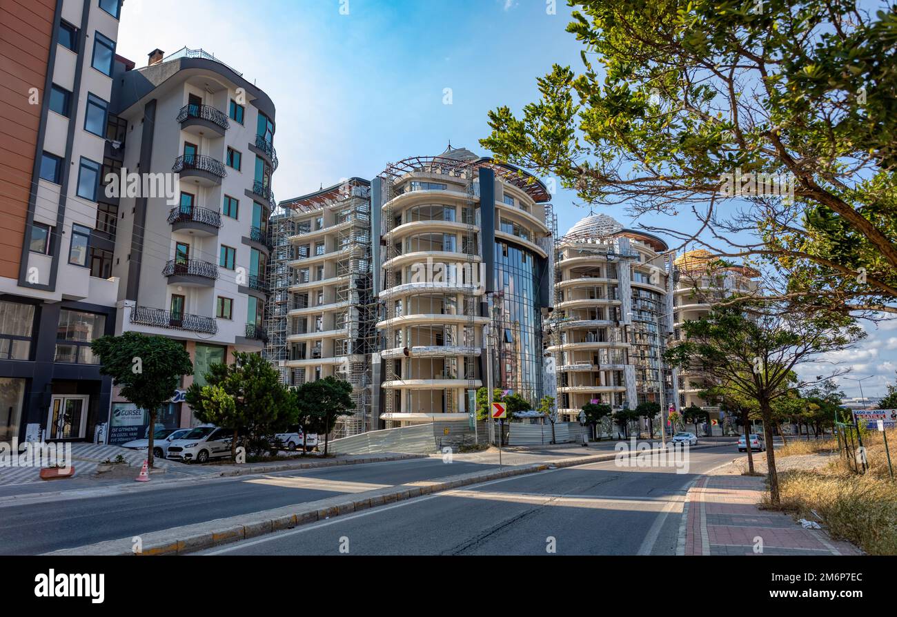 Construction moderne de maisons résidentielles à Gebze, une partie d'Istanbul, Turquie Banque D'Images