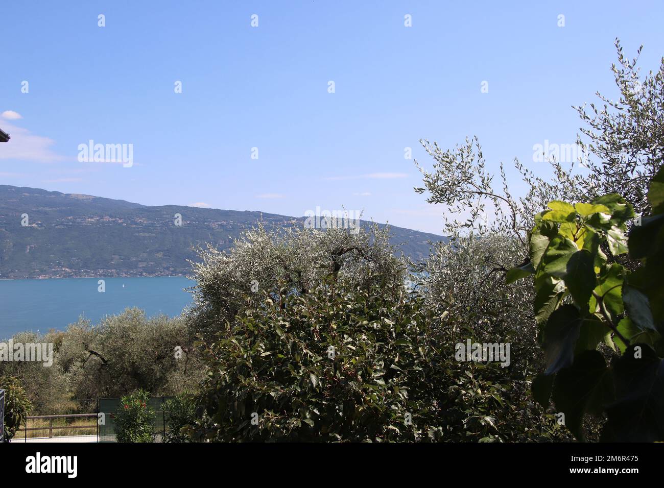 Paysage du lac de Garde, Italie. Photo de haute qualité Banque D'Images