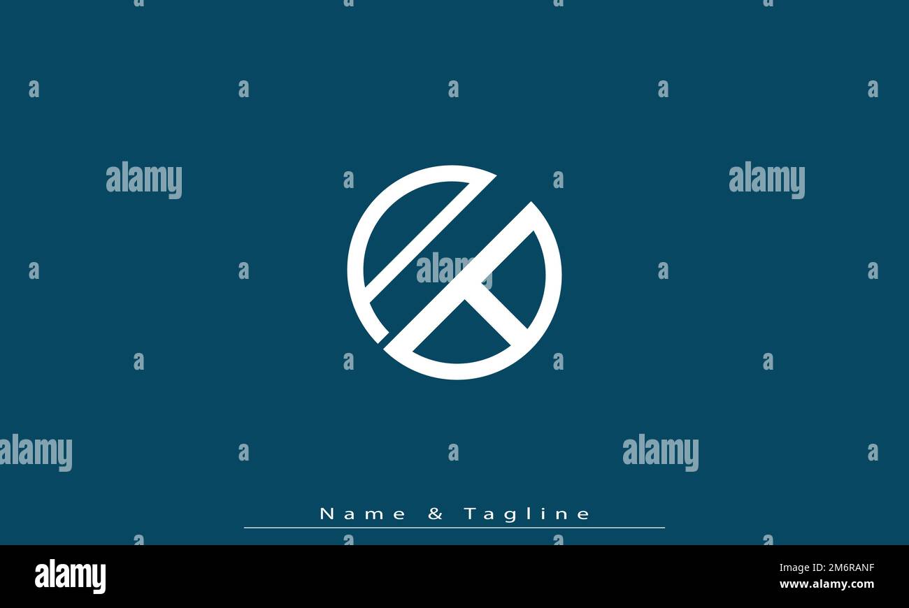 Lettres de l'alphabet initiales Monogram logo PB , BP Illustration de Vecteur