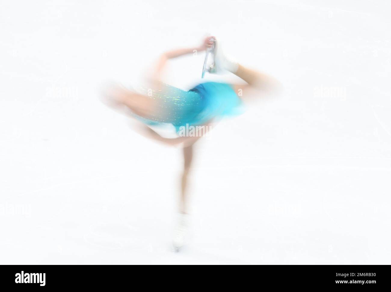 Oberstdorf, Allemagne. 05th janvier 2023. Patinage artistique : championnat allemand, individuel, féminin, programme court. Kristina Isaev sur la glace. Credit: Karl-Josef Hildenbrand/dpa/Alay Live News Banque D'Images