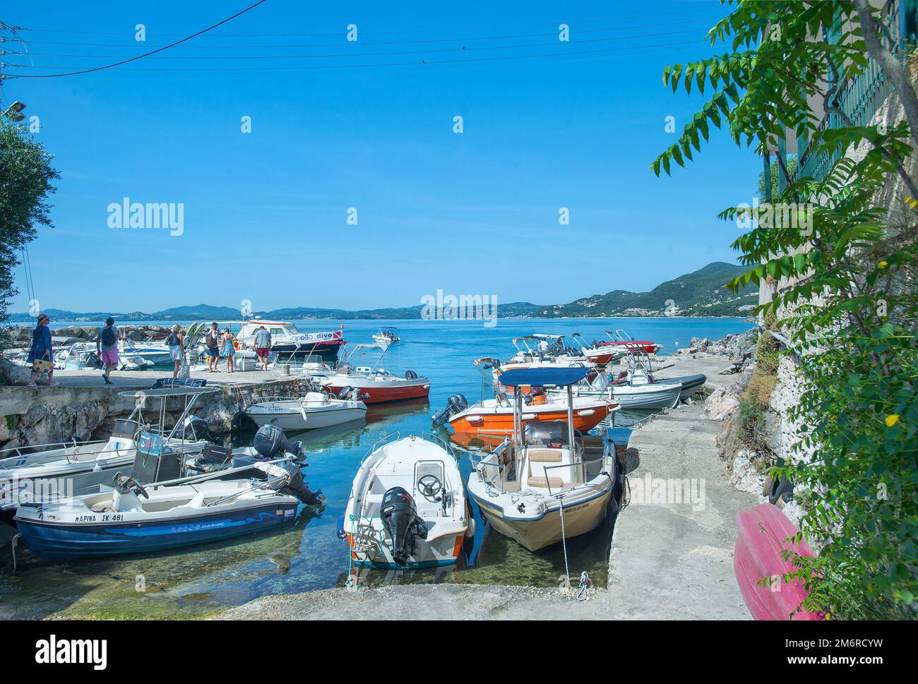 Nissaki, Corfou, Iles Ioniennes, Grèce Banque D'Images