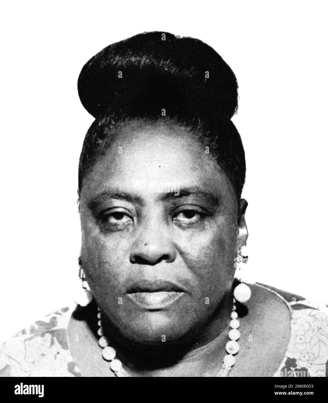 Fannie Lou Hamer (née Townsend; 1917-1977), portrait du leader américain des droits civiques, 1971 Banque D'Images