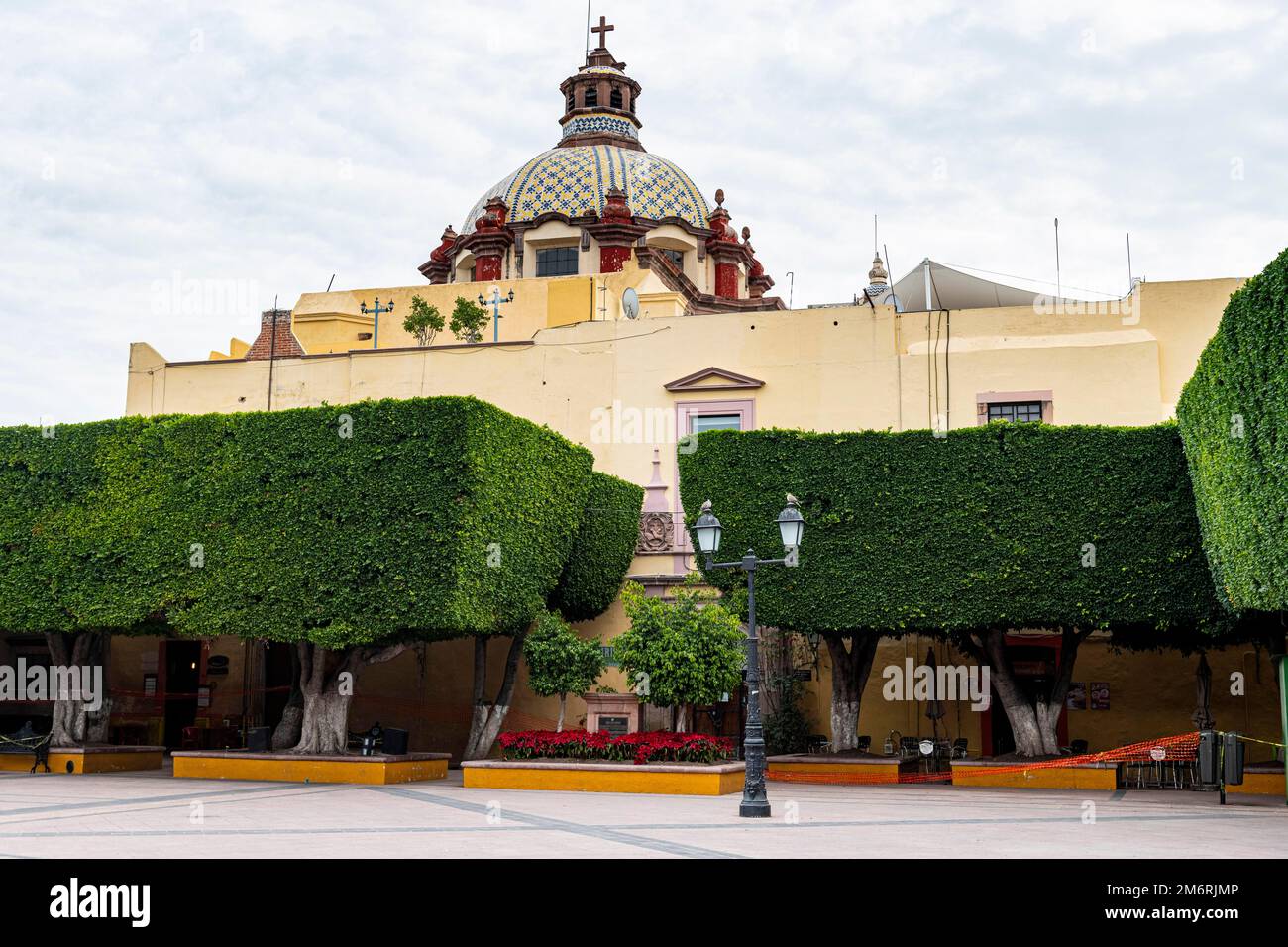 Jardin Guerrero, site de l'UNESCO Queretaro, Mexique Banque D'Images