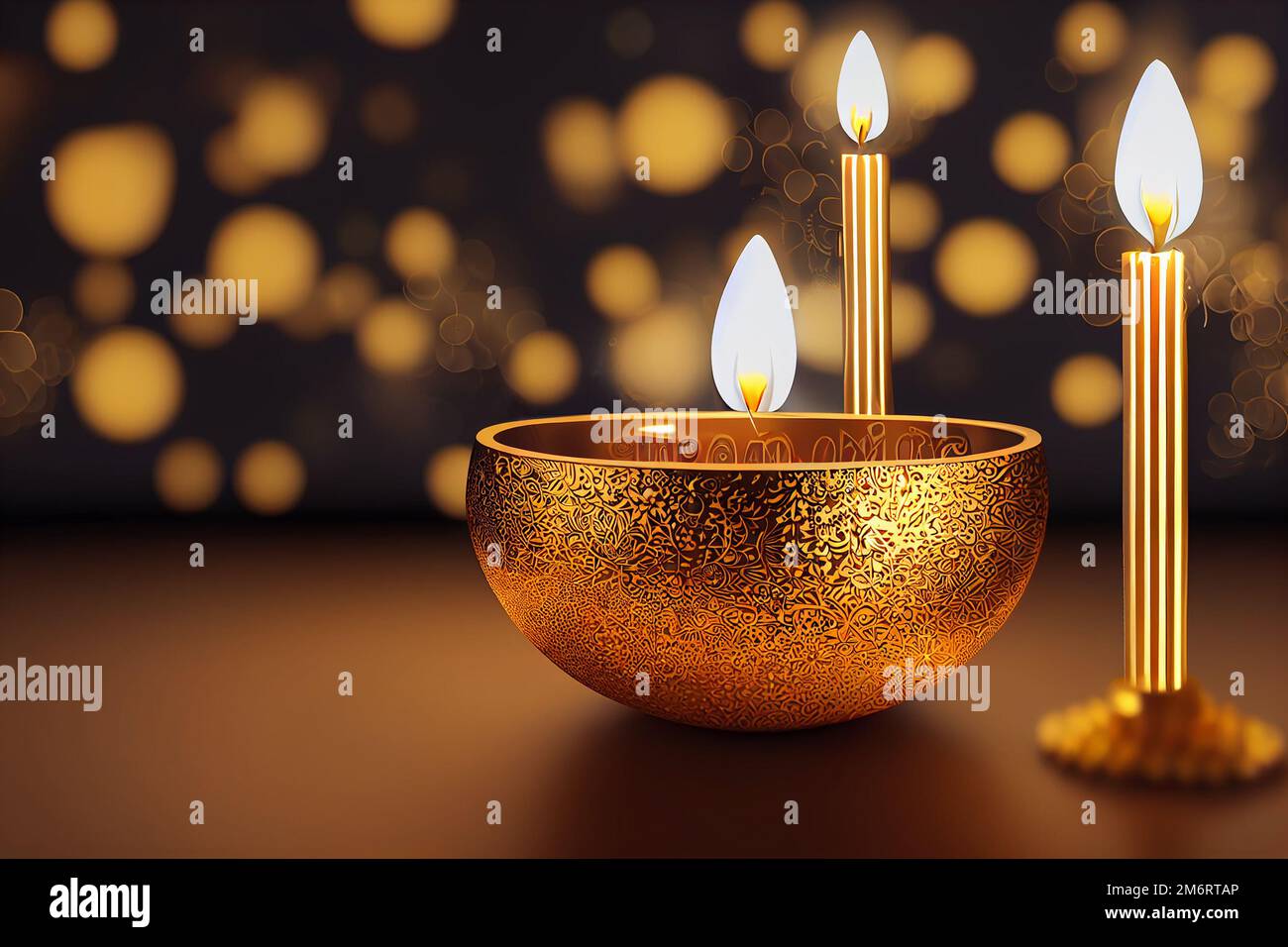 Joyeux festival Diwali de lumières fond Banque D'Images