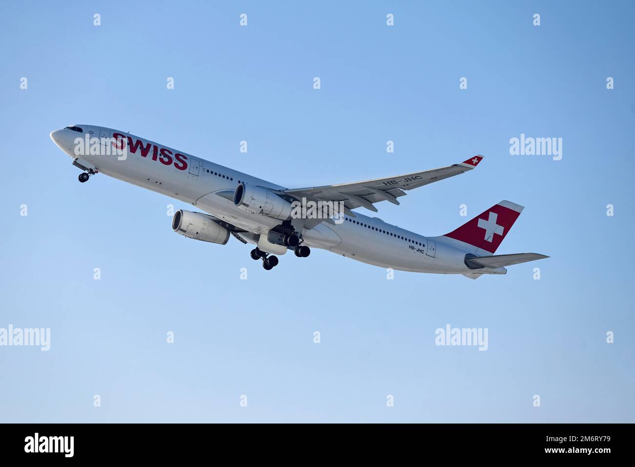 Aircraft Swiss, Airbus A330-300, HB-JHC Banque D'Images