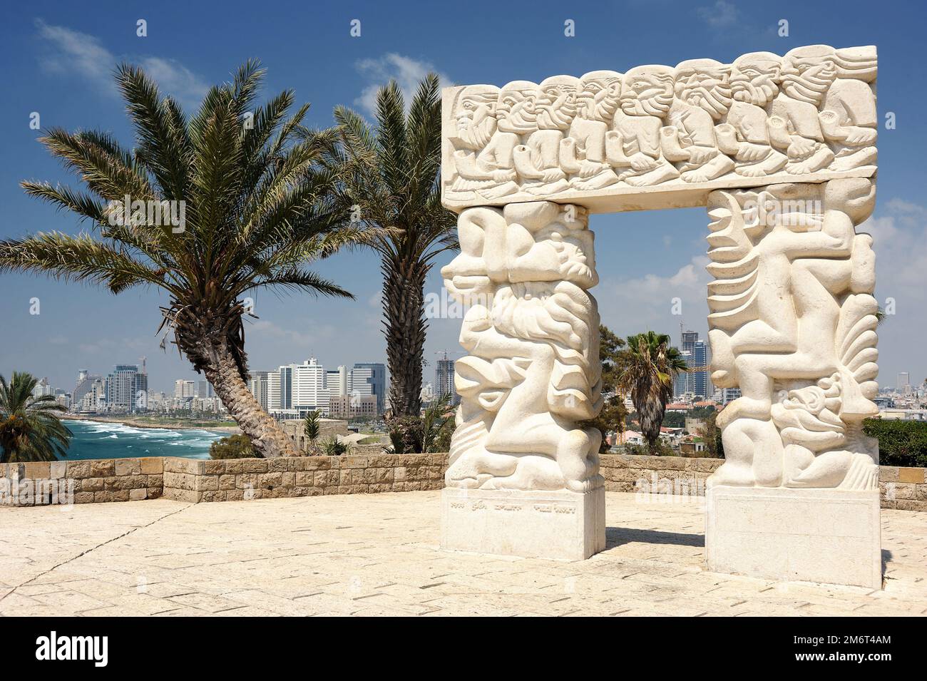 Terrasse d'observation à l'ancienne Jaffa Banque D'Images