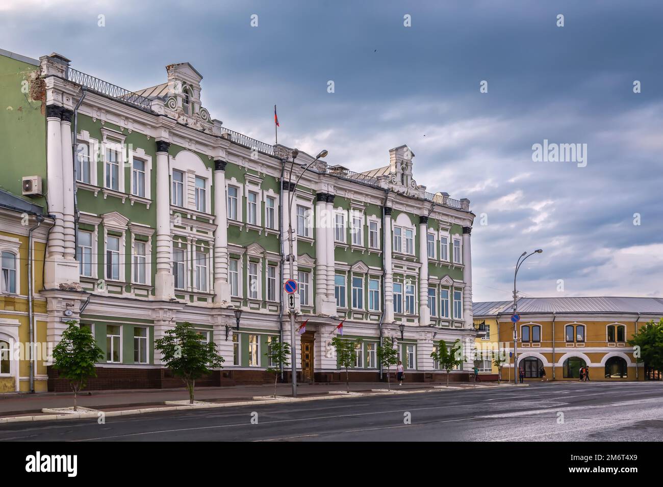 Rue à Vologda, Russie Banque D'Images