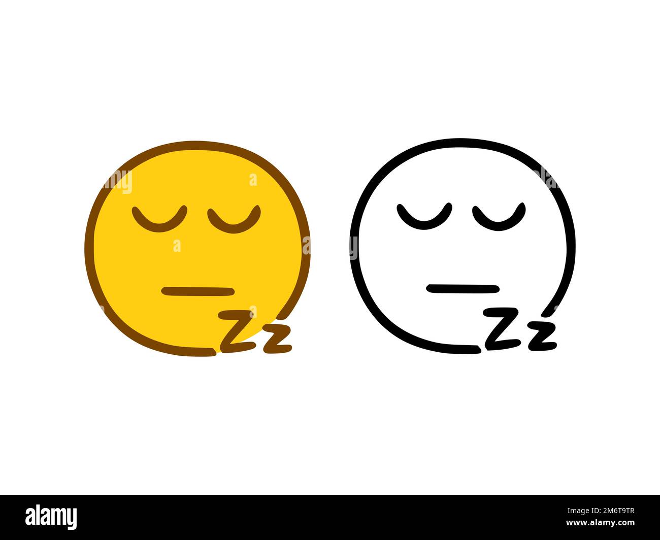 Emoji qui dort Banque de photographies et d’images à haute résolution