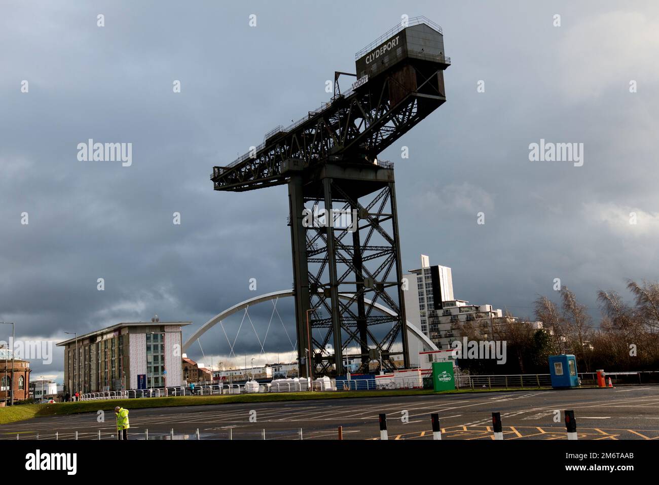 Finnieston Crane, Clyde Arc, OVO Hydro, SEC Armadillo Glasgow 2023. Banque D'Images