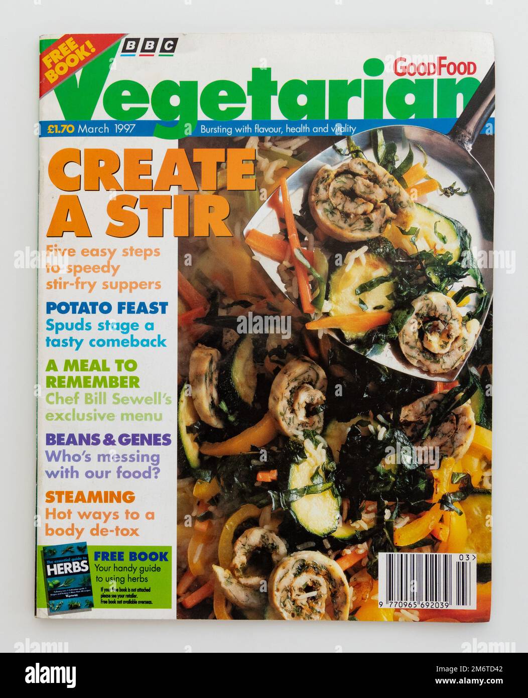 BBC Good Food Vegetarian magazine Banque D'Images