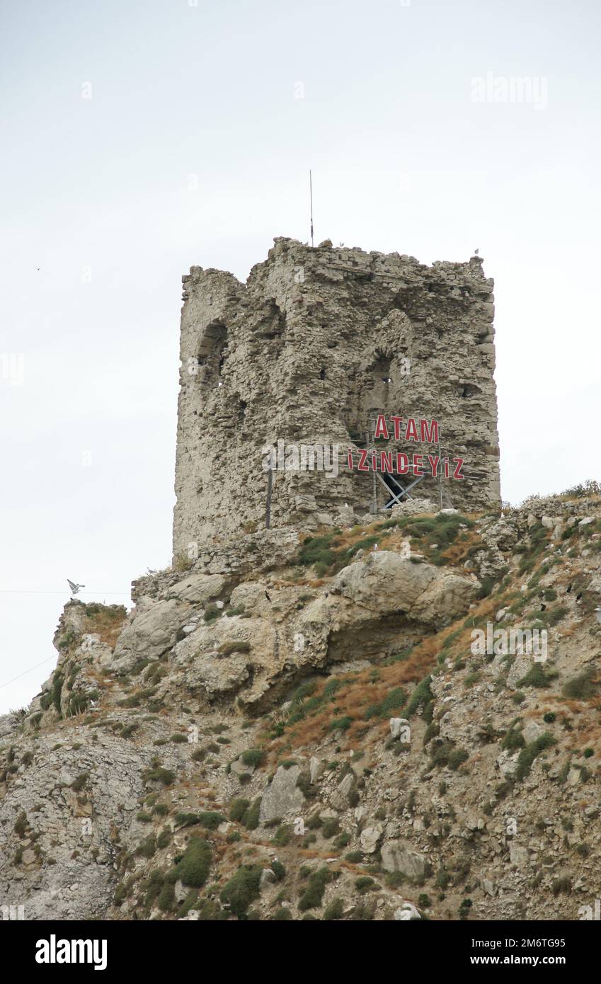 Le château de Sile, situé à Istanbul, en Turquie, est un château de l'époque génoise. Banque D'Images