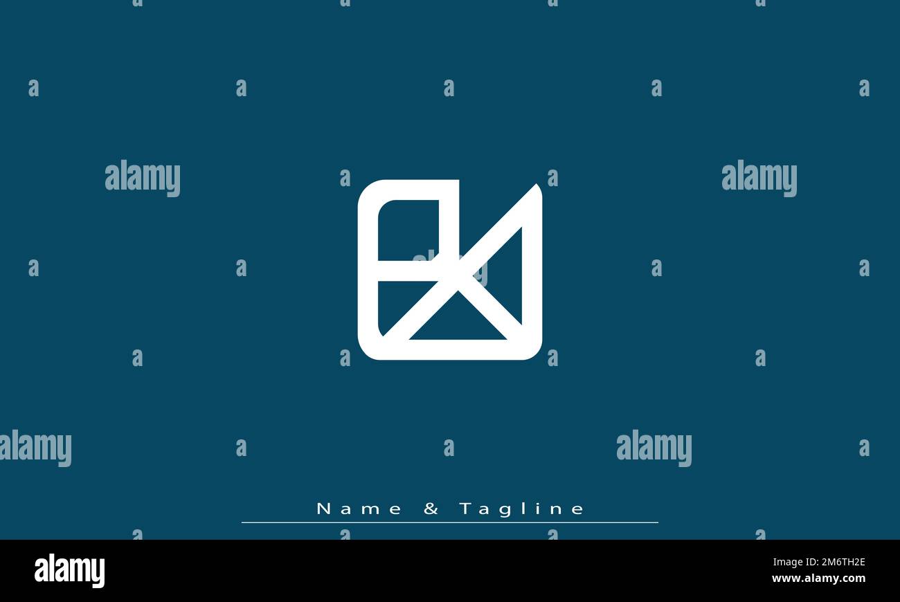 Lettres de l'alphabet initiales Monogram logo PB , BP Illustration de Vecteur