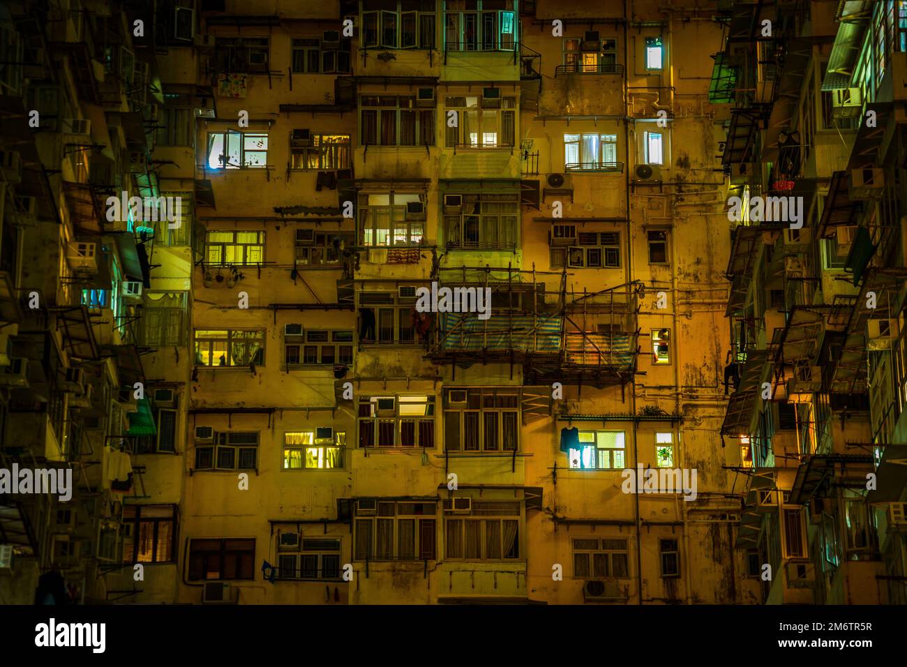 Hong Kong appartement appartement en hauteur (Quarry Bay) Banque D'Images