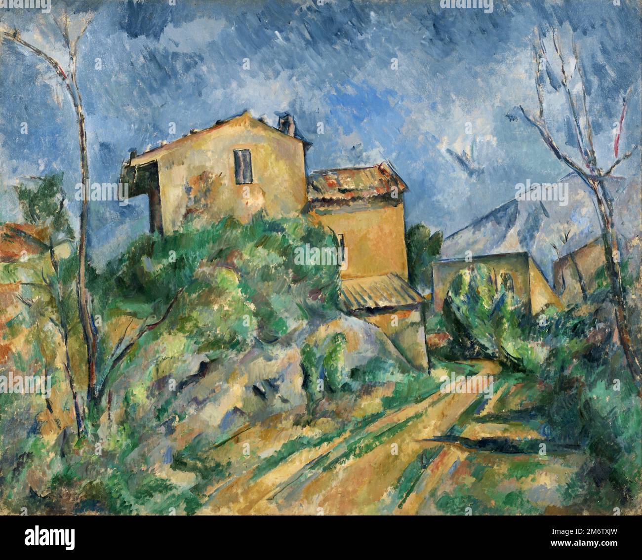 Maison Maria sur le chemin du Château Noir peinte par l'impressionniste français Paul Cézanne en 1895 Banque D'Images