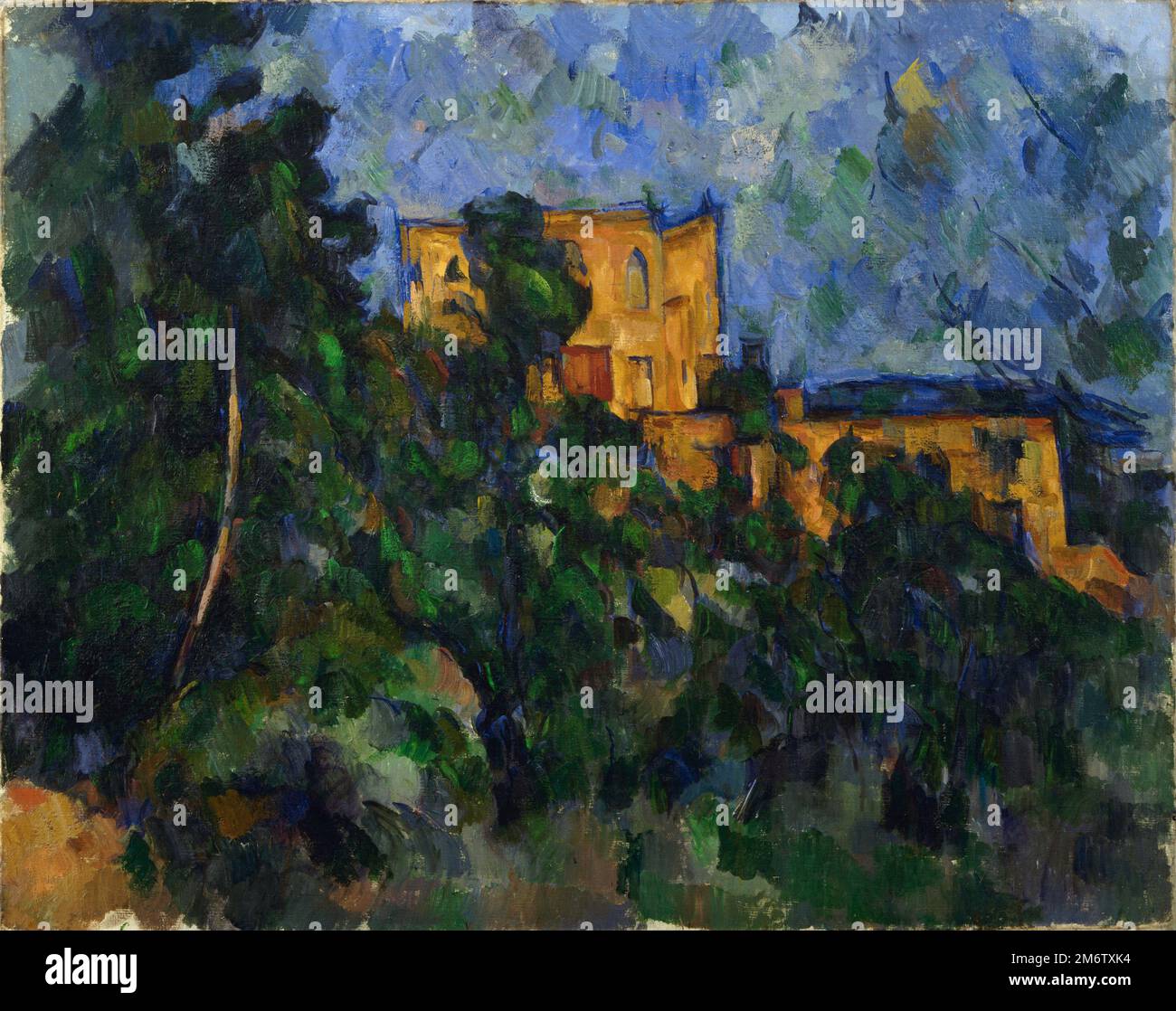 Château Noir peint par l'impressionniste français Paul Cézanne en 1900 Banque D'Images