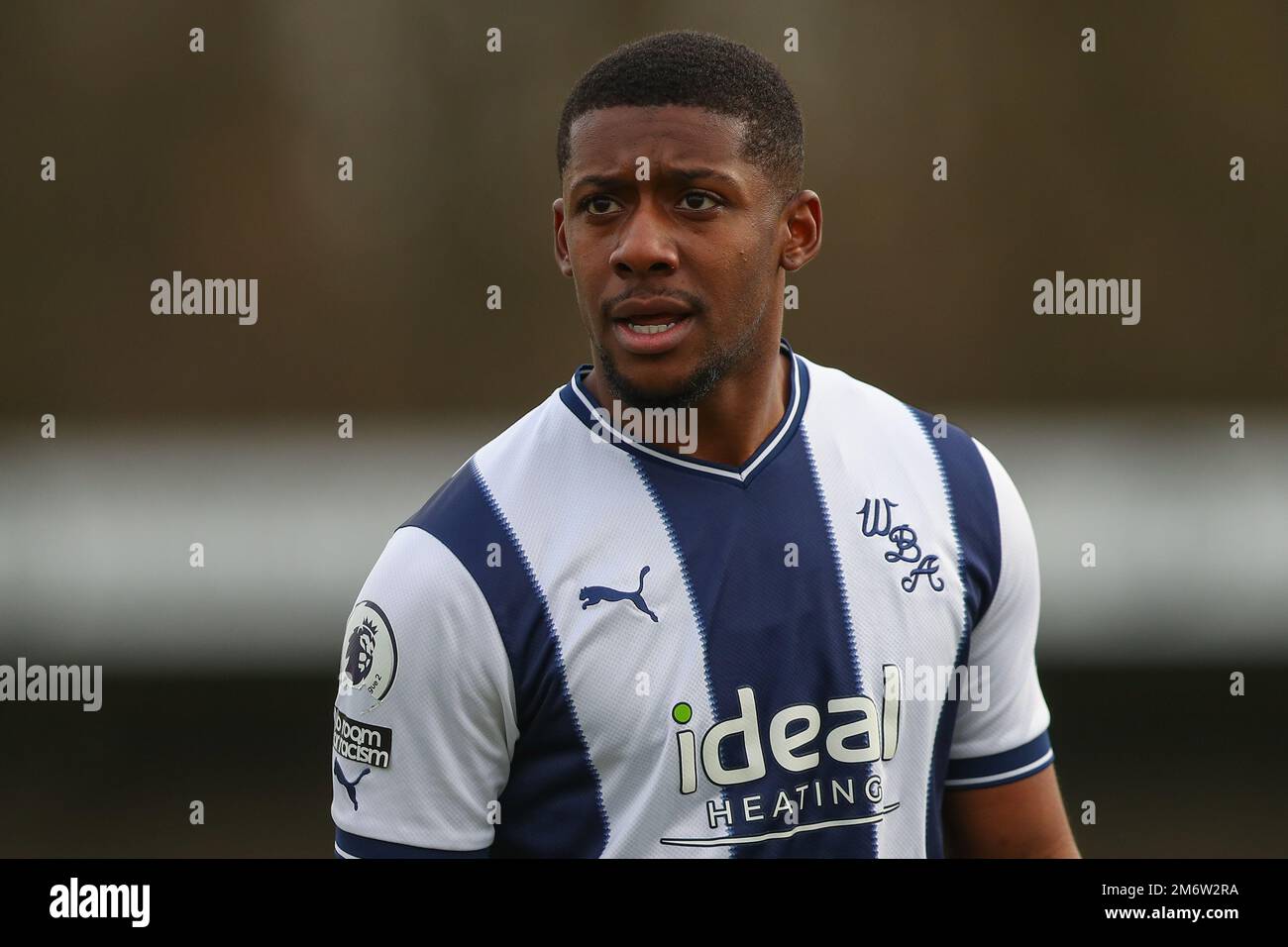 Hednesford, Royaume-Uni. 05th janvier 2023. Jovan Malcolm de West Bromwich Albion pendant le match de coupe de la Premier League West Bromwich Albion vs Middlesbrough U23 à Keys Park, Hednesford, Royaume-Uni, 5th janvier 2023 (photo de Gareth Evans/News Images) à Hednesford, Royaume-Uni, le 1/5/2023. (Photo de Gareth Evans/News Images/Sipa USA) Credit: SIPA USA/Alay Live News Banque D'Images