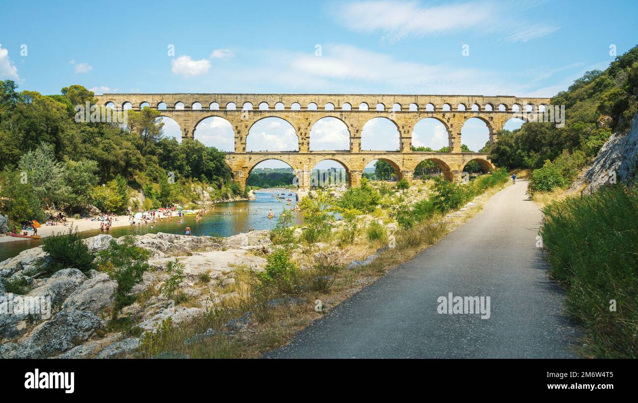 Pont du Gard France Banque D'Images