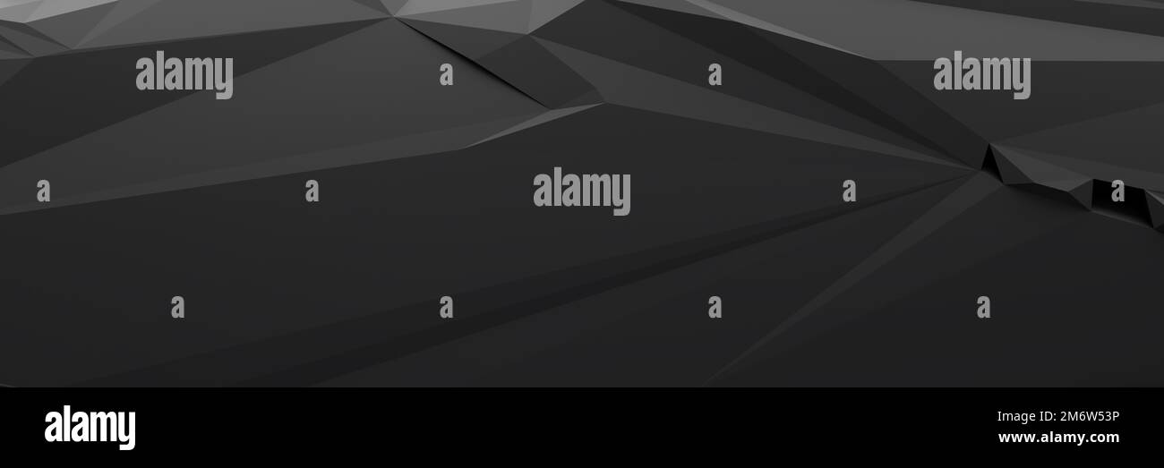 Bandeau noir à fond poly bas Banque D'Images