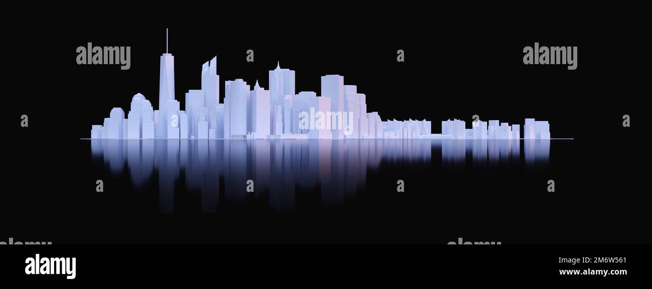 New York City Manhattan Skyline Banque D'Images