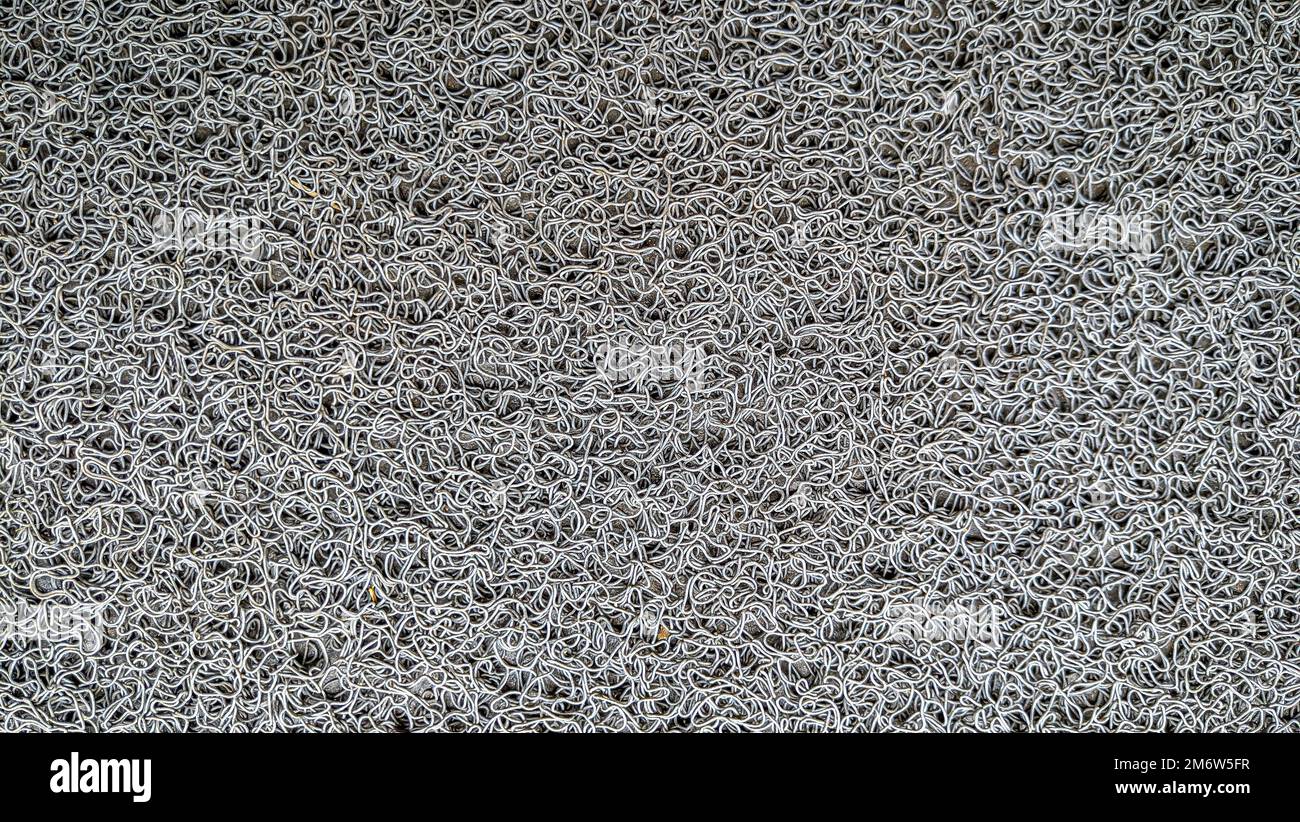 Tapis de sol texturé avec caoutchouc, fond de tapis de porte à motifs. Banque D'Images