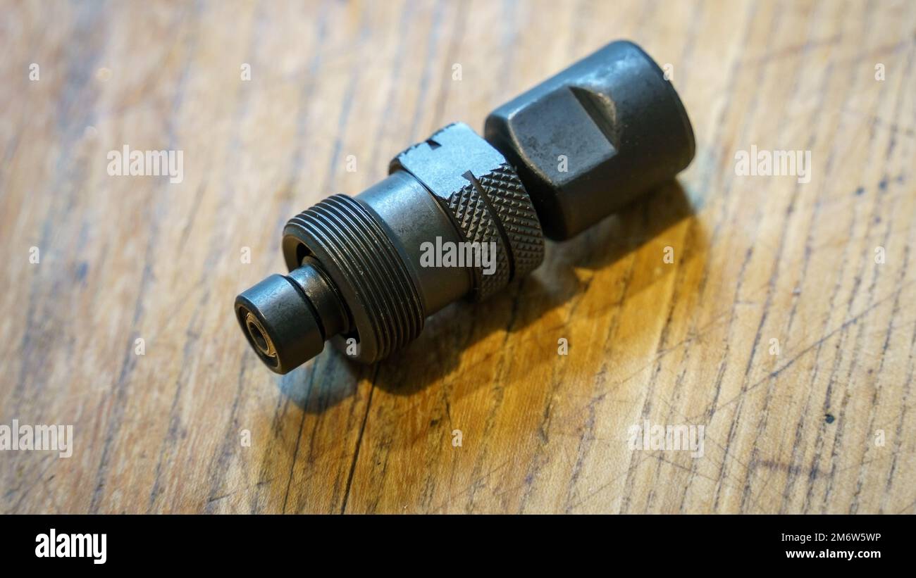 Extracteur de manivelle de vélo Banque D'Images