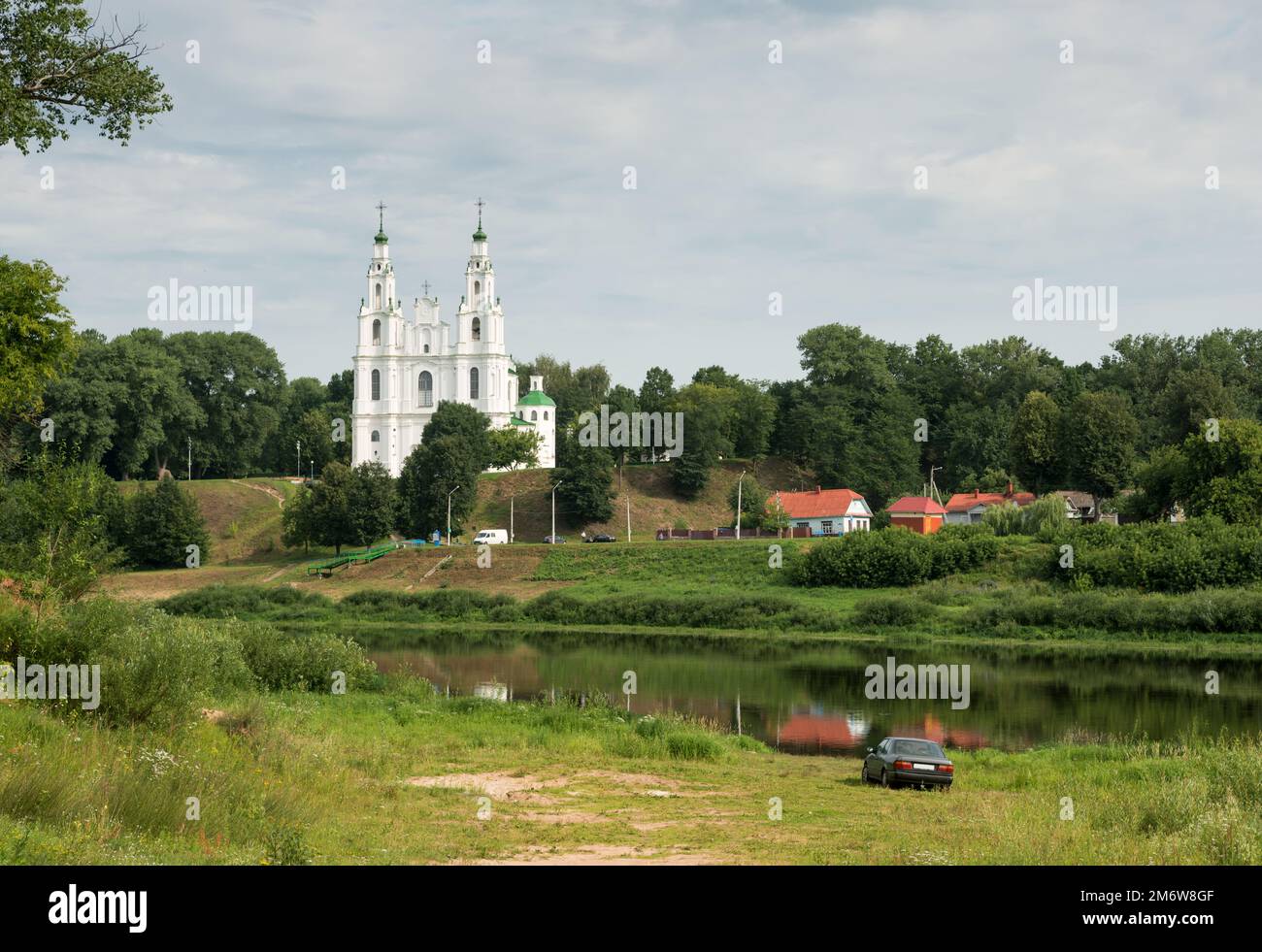 Cathédrale orthodoxe de Sophia dans la ville de Polotsk, le plus ancien temple de Biélorussie Banque D'Images
