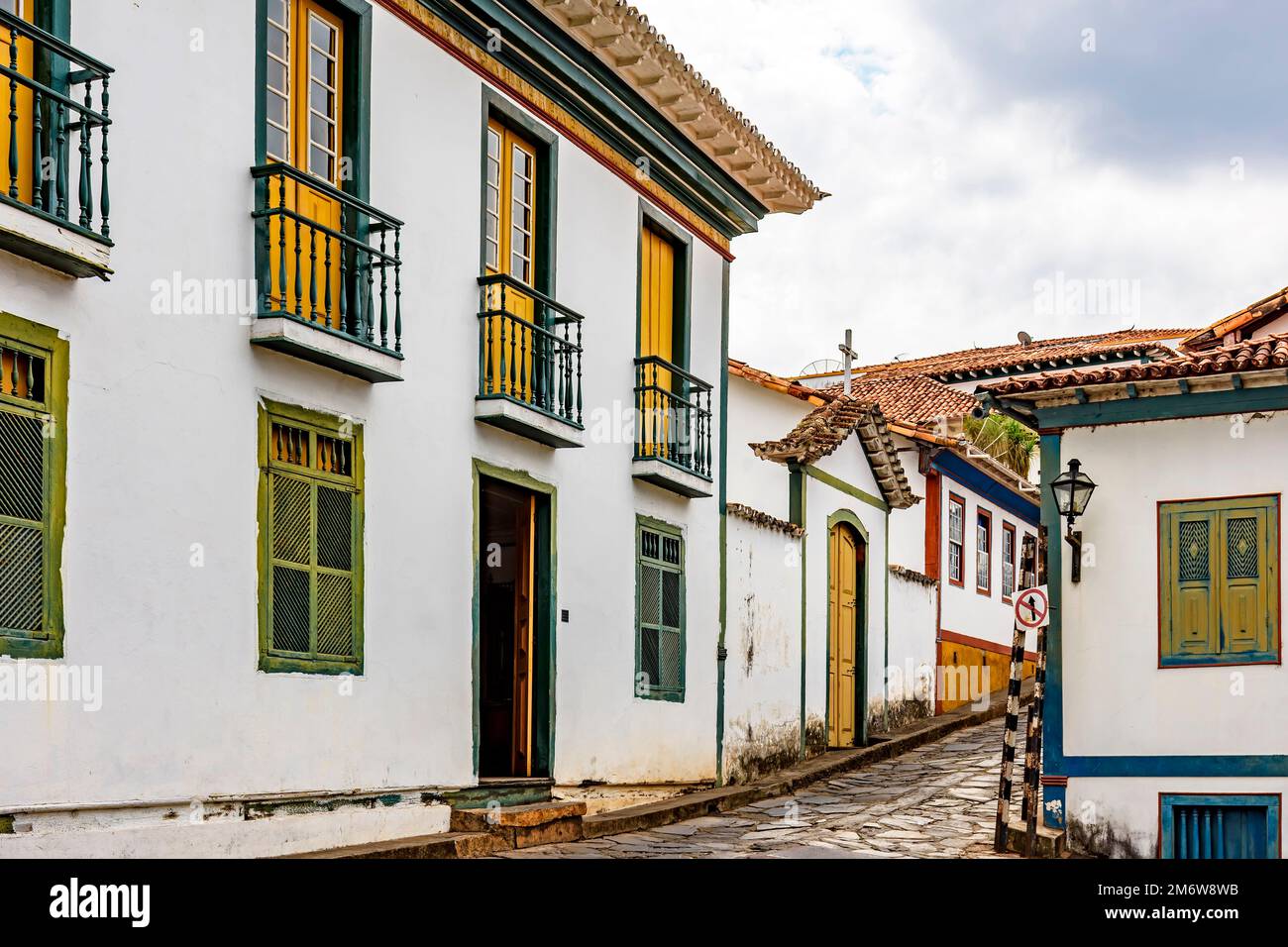 Maison de Chica da Silva, célèbre personnage de l'histoire de Diamantina Banque D'Images