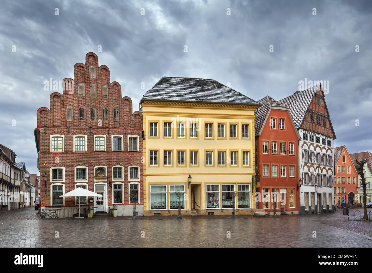 Place du marché historique, Warendorf, Allemagne Banque D'Images