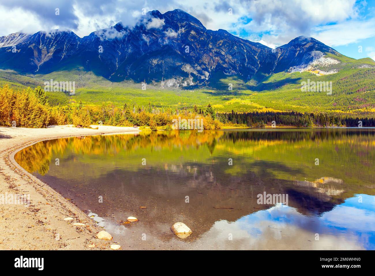 Pyramid Lake Banque D'Images