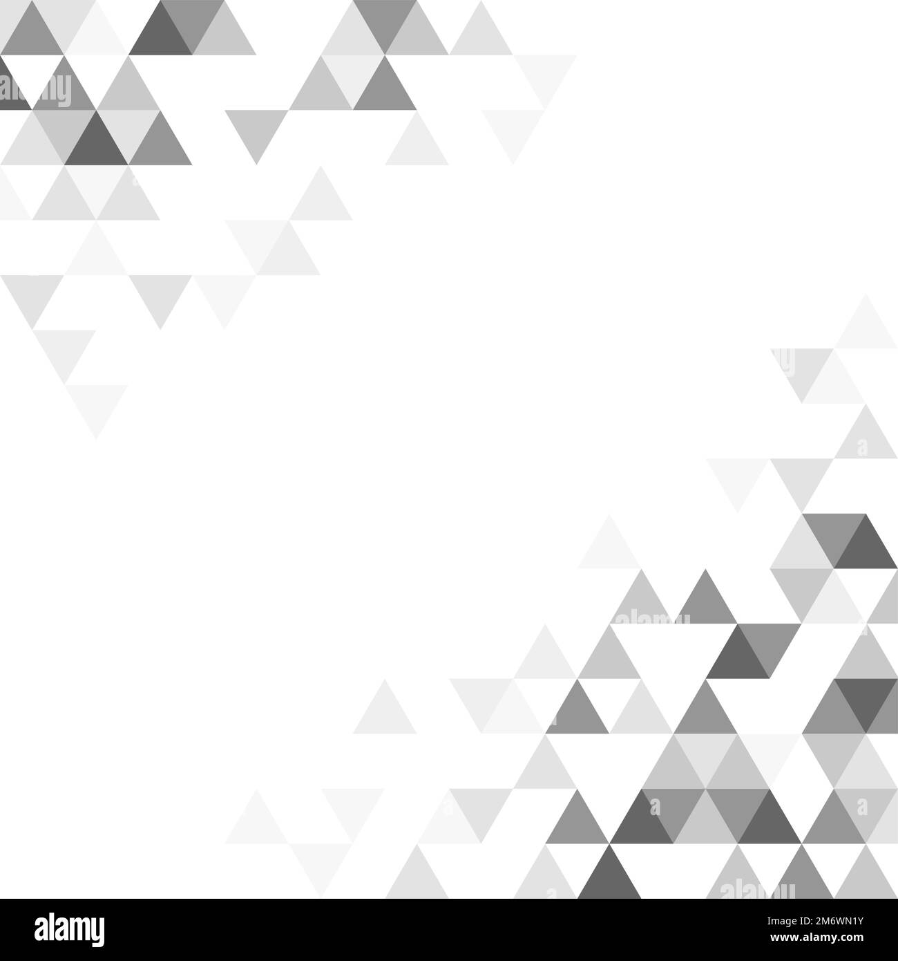 Triangle gris à motifs sur fond blanc Illustration de Vecteur