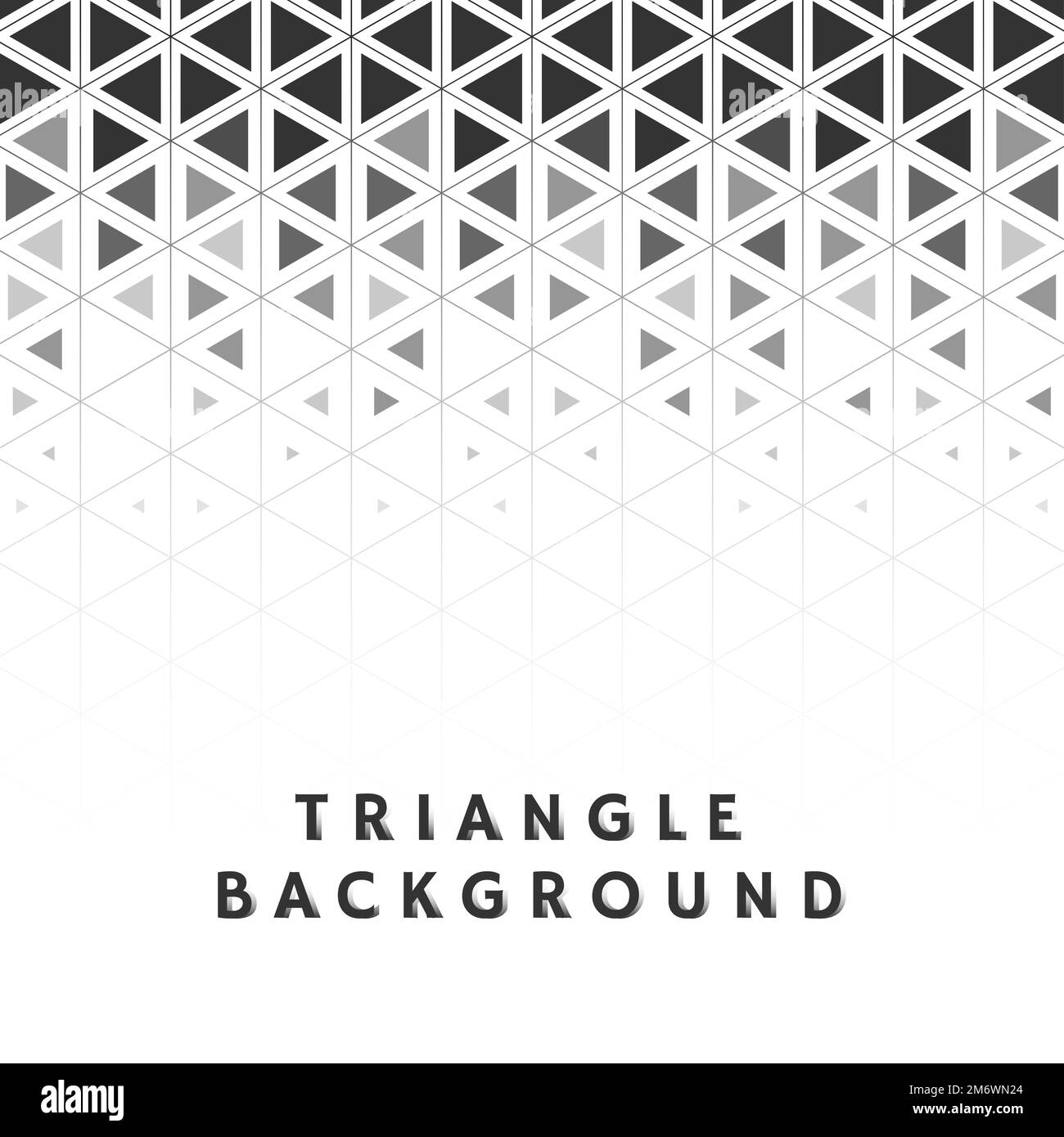 Triangle gris à motifs sur fond blanc Illustration de Vecteur